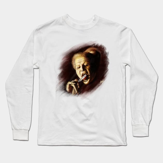 Dracula, Gary Oldman, Oil Painting Long Sleeve T-Shirt by ArtInPi